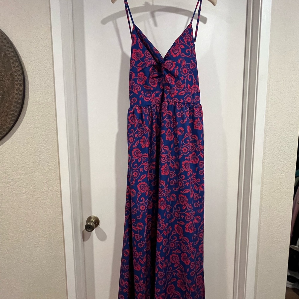 Cupshe Tie Back Maxi Dress XL Floral